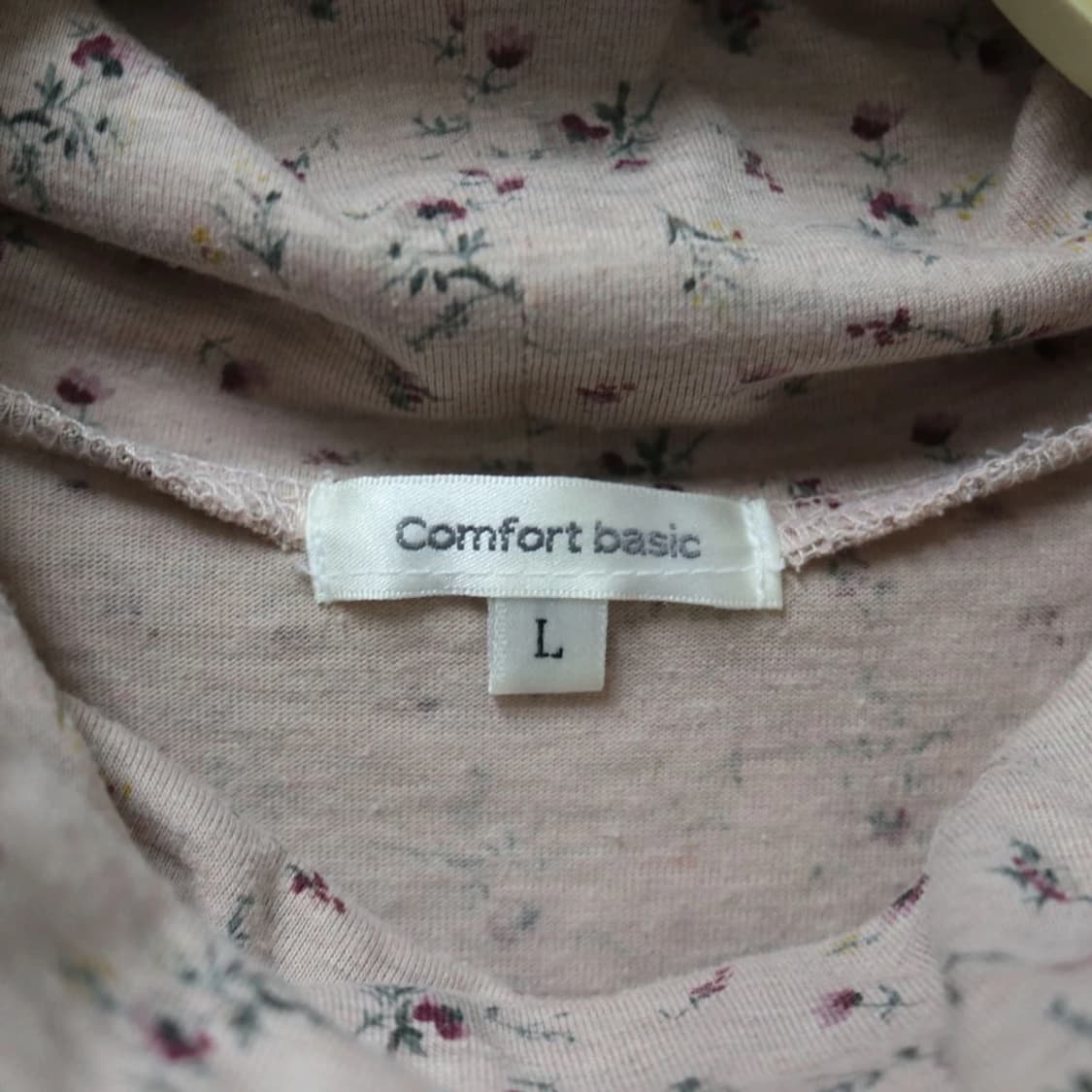 COMFORT BASIC 터틀넥 플라워 셔링 티셔츠 63524 상품이미지7