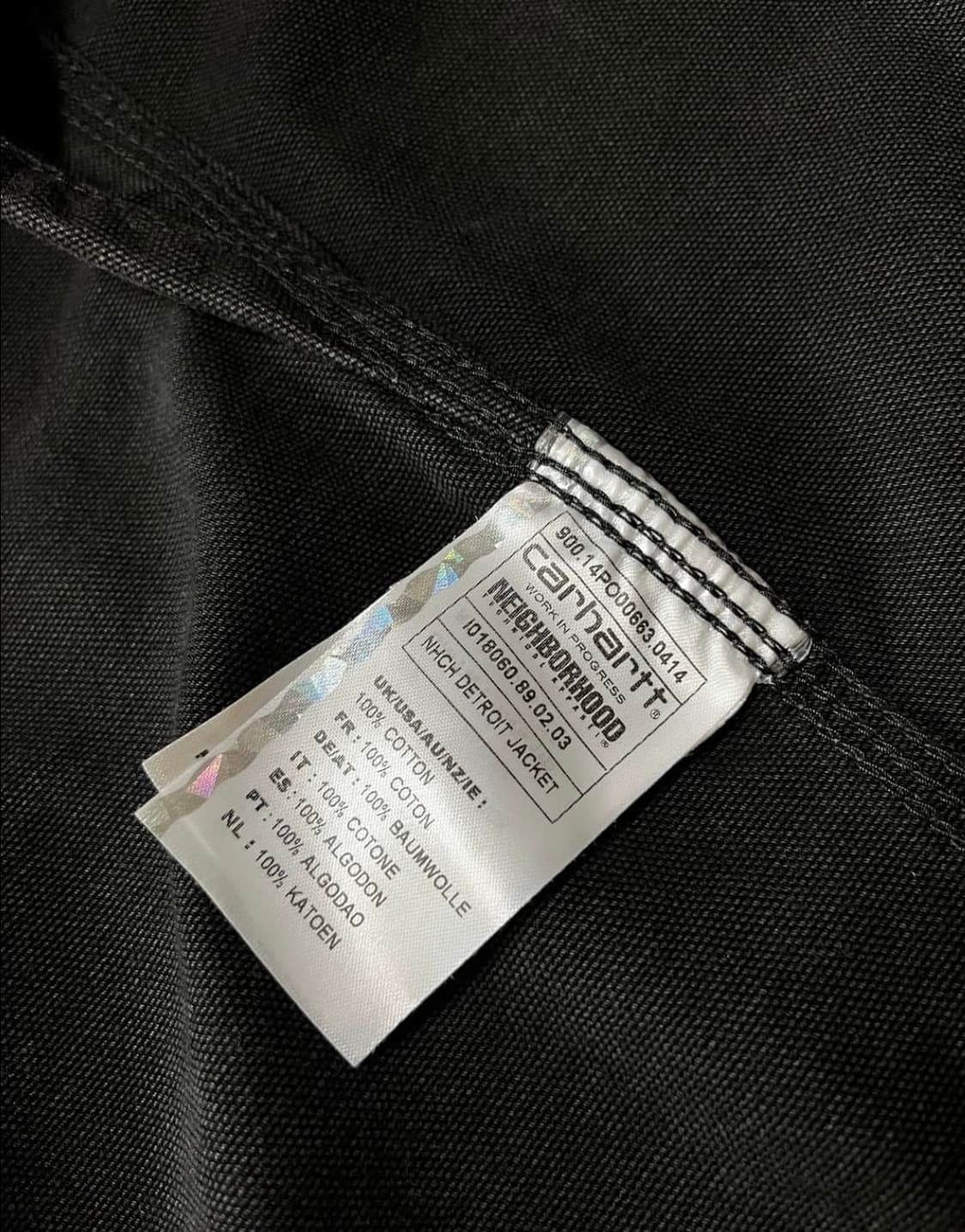 네이버후드x칼하트 wip 디트로이드자켓 블랙 상품이미지5