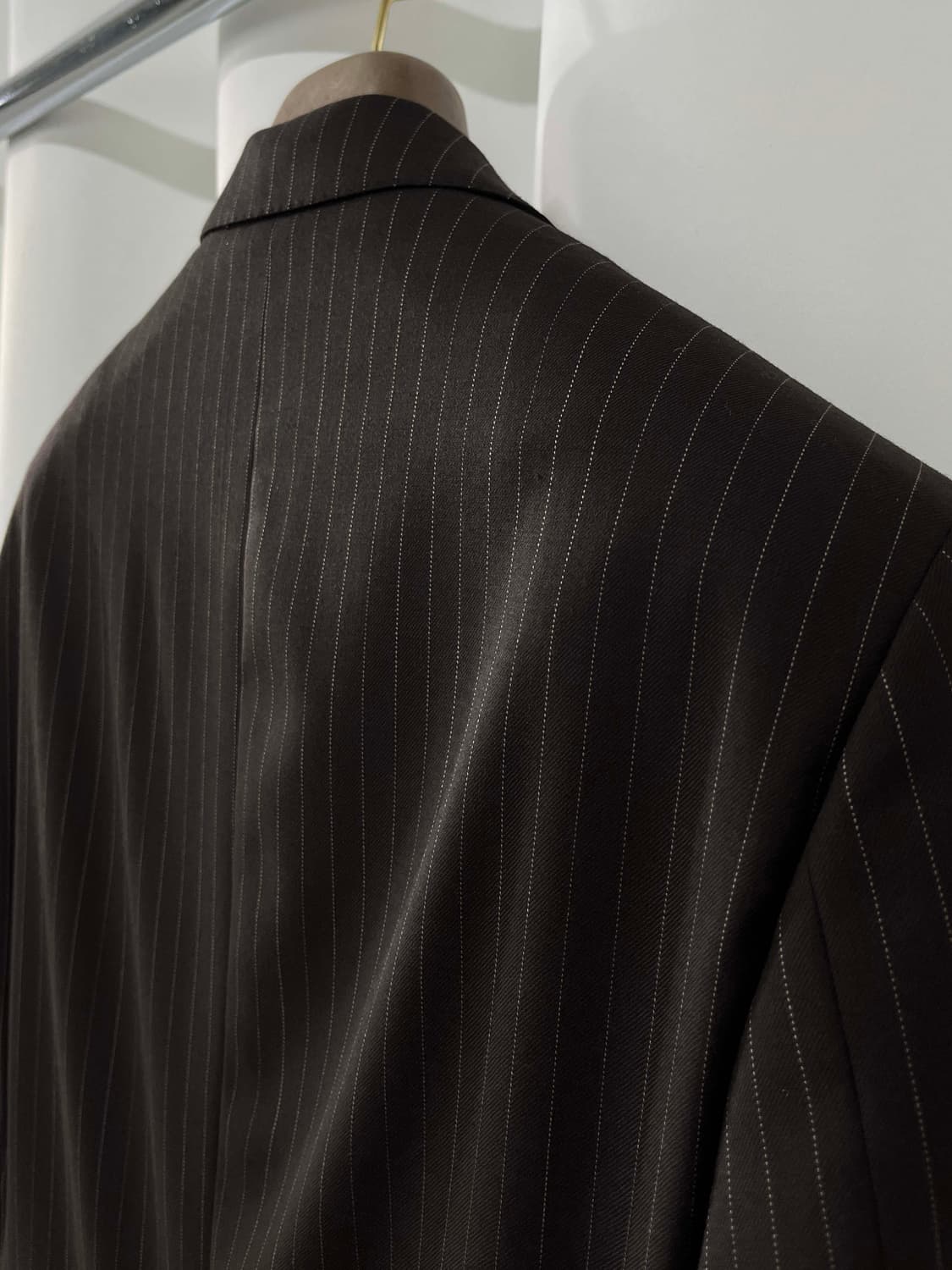 폴로 랄프로렌 꼬르넬리아니 이태리 콩그레스맨 핀스트라이프 버진울 수트자켓 상품이미지10