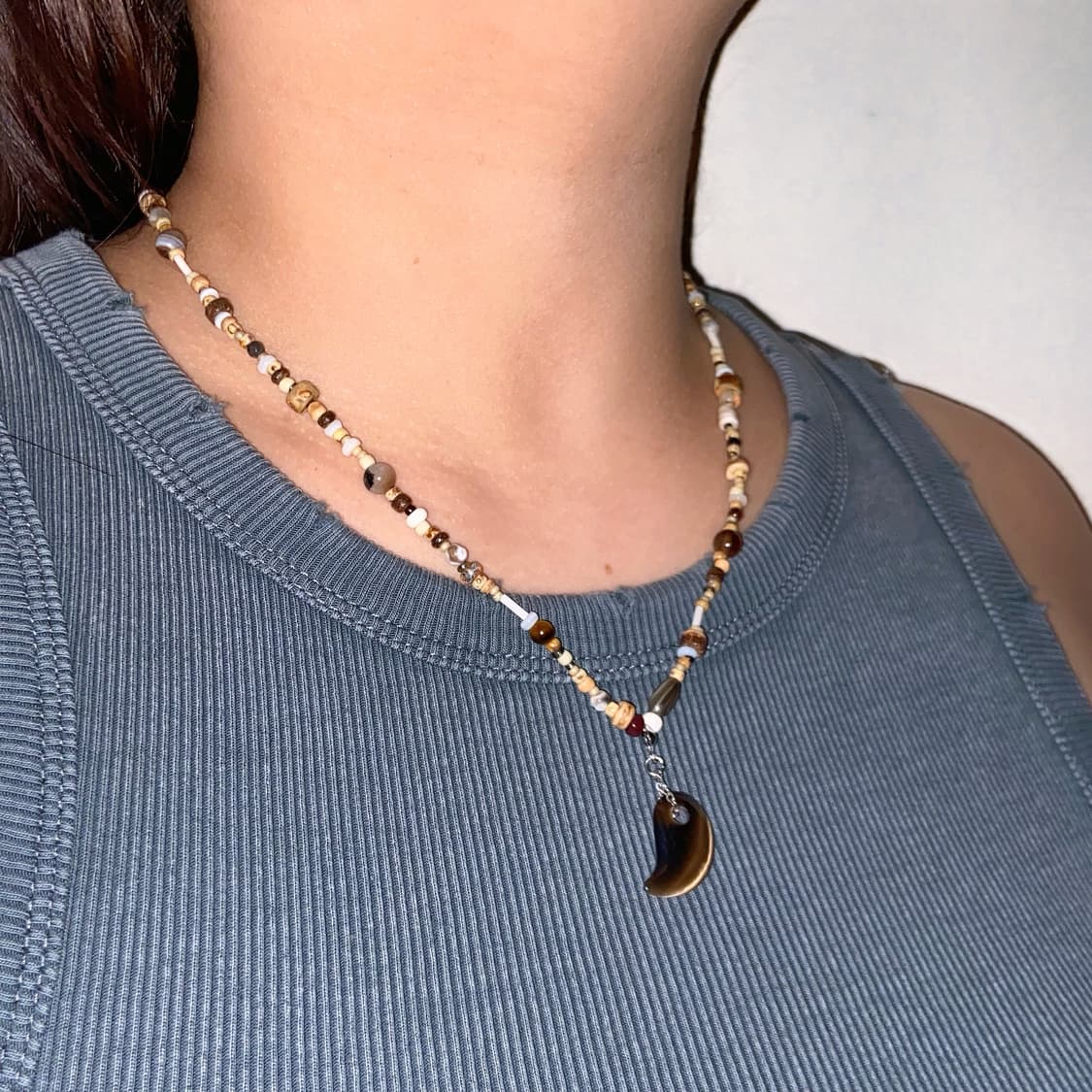 Gravel_Bark Necklace 상품이미지3