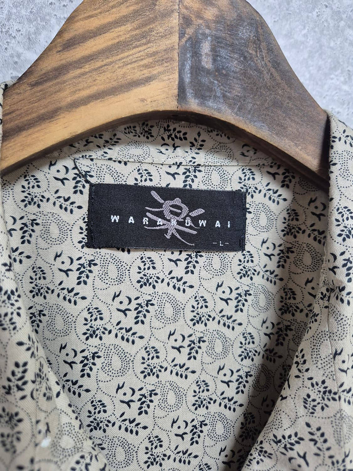 WARAKUWAI 빈티지 오픈 카라 셔츠 상품이미지6