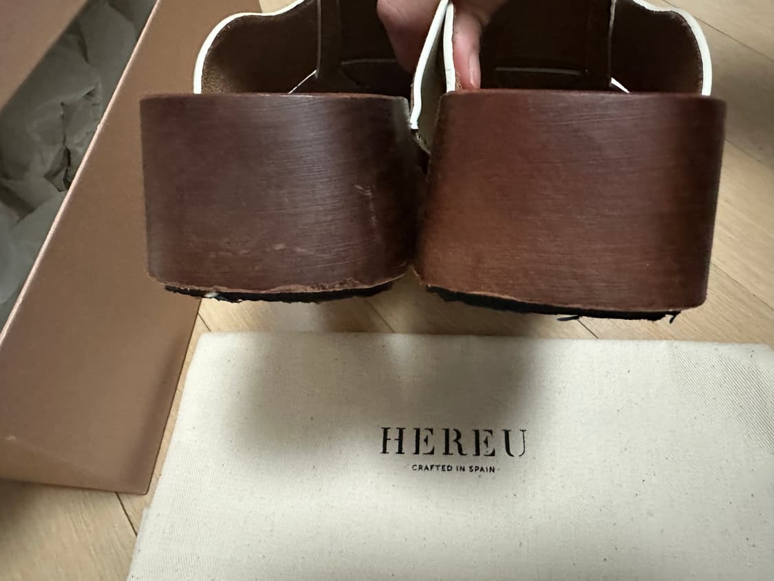 헤레우 루시아 커스터드 클로그 로퍼 36 상품이미지10