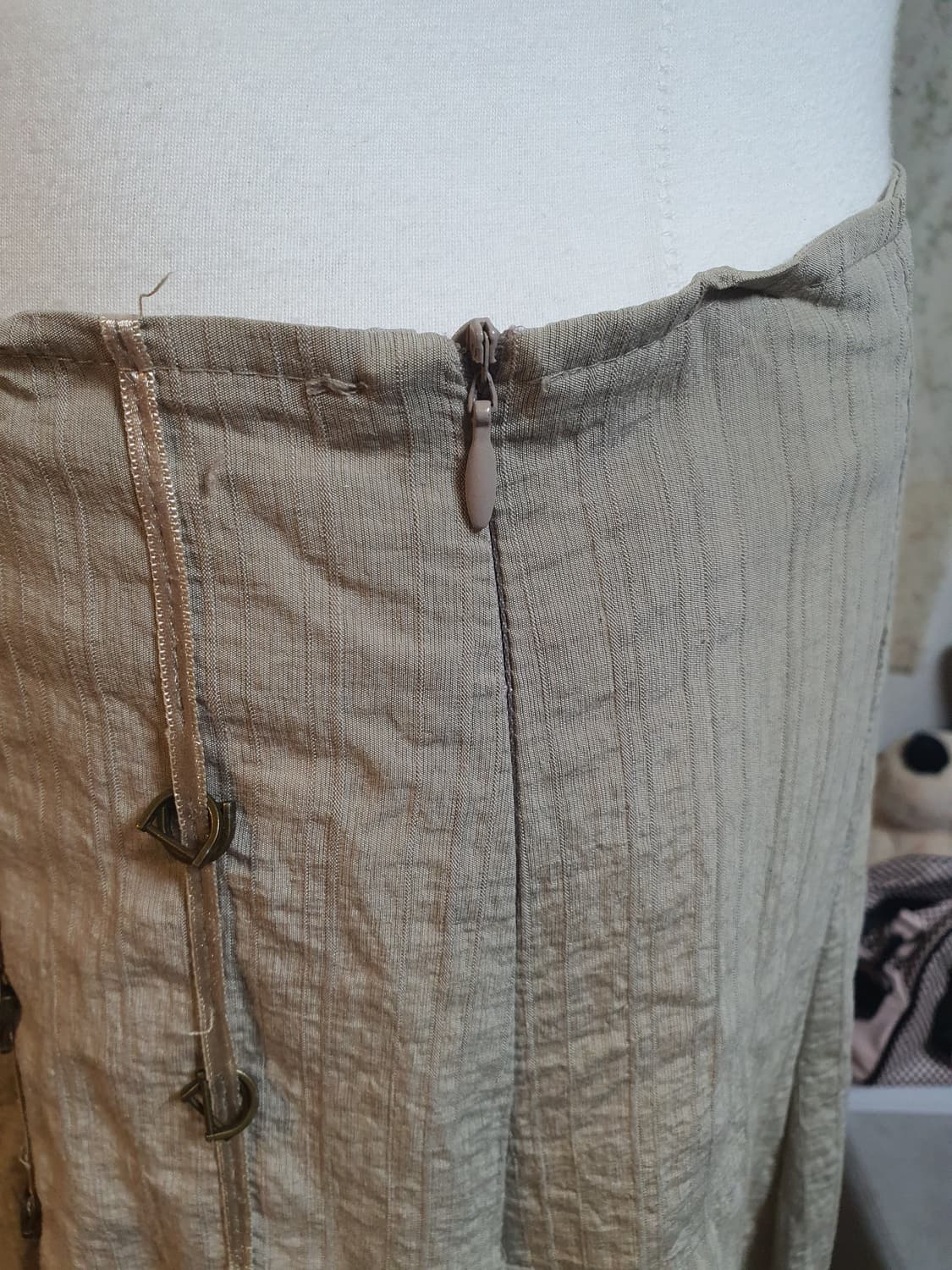 [빈티지] 베이지 롱 스커트 빈티지 스타일 66 상품이미지5