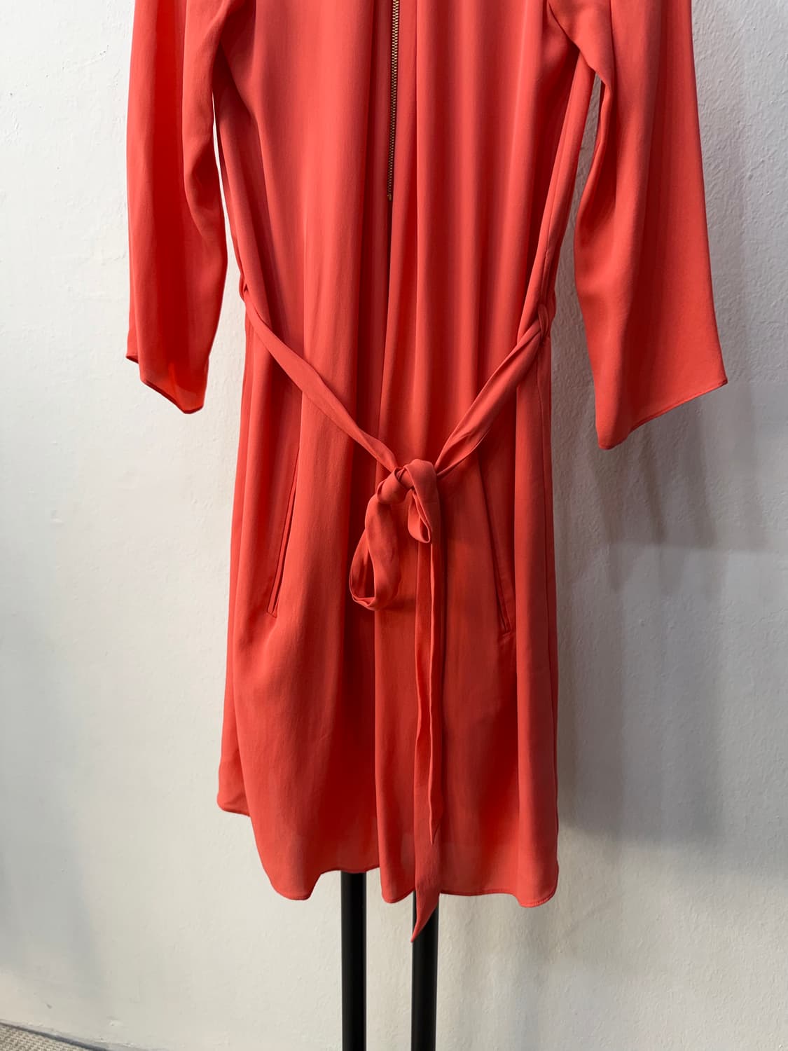 새제품) Theory 띠어리 코랄 롱 원피스 S 상품이미지3