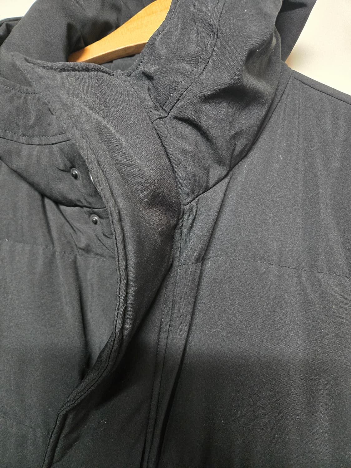 스파오 남성 롱패딩 100 블랙 상품이미지4