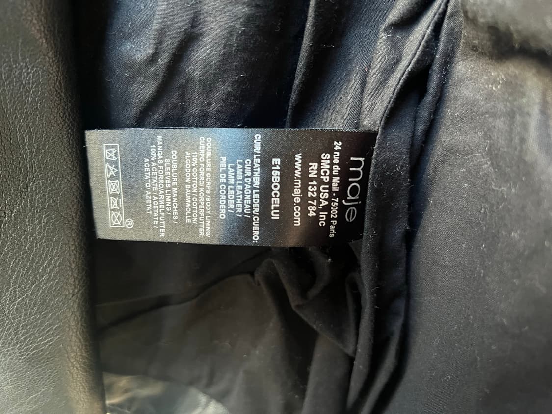 Maje 마쥬 가죽 자켓 36 상품이미지4