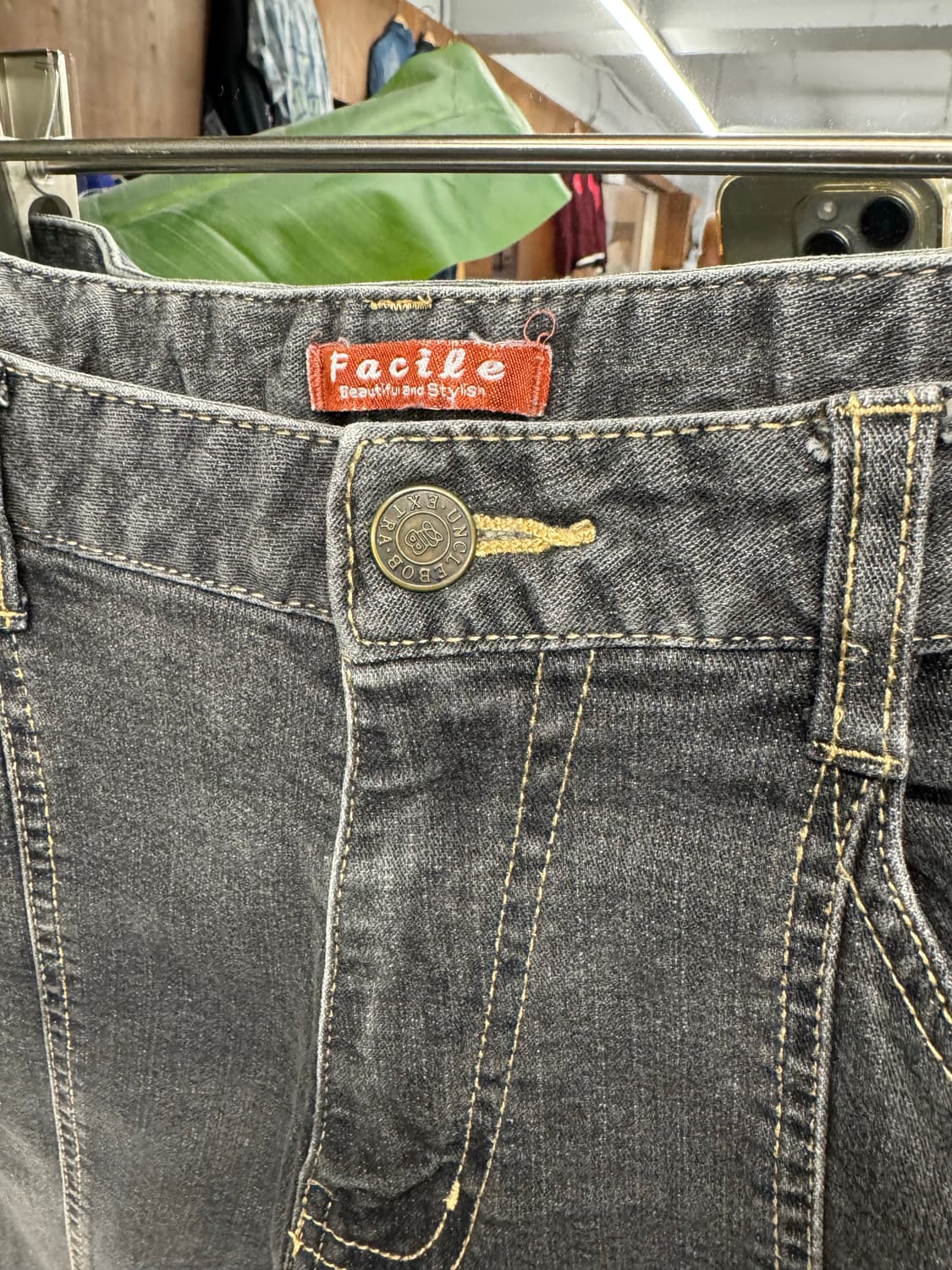 japanese vintage Facile 흑청데님 상품이미지3