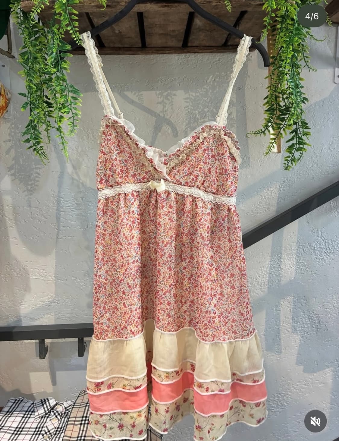 빈티지 코랄 아이보리 플라워 코디세트 상품이미지4