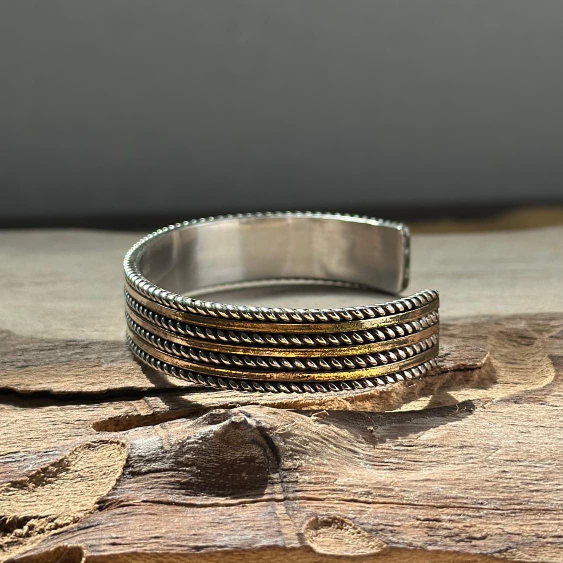 [네이티브 아메리칸]Tom hawk 12KGF 스택 라인 커프 상품이미지2