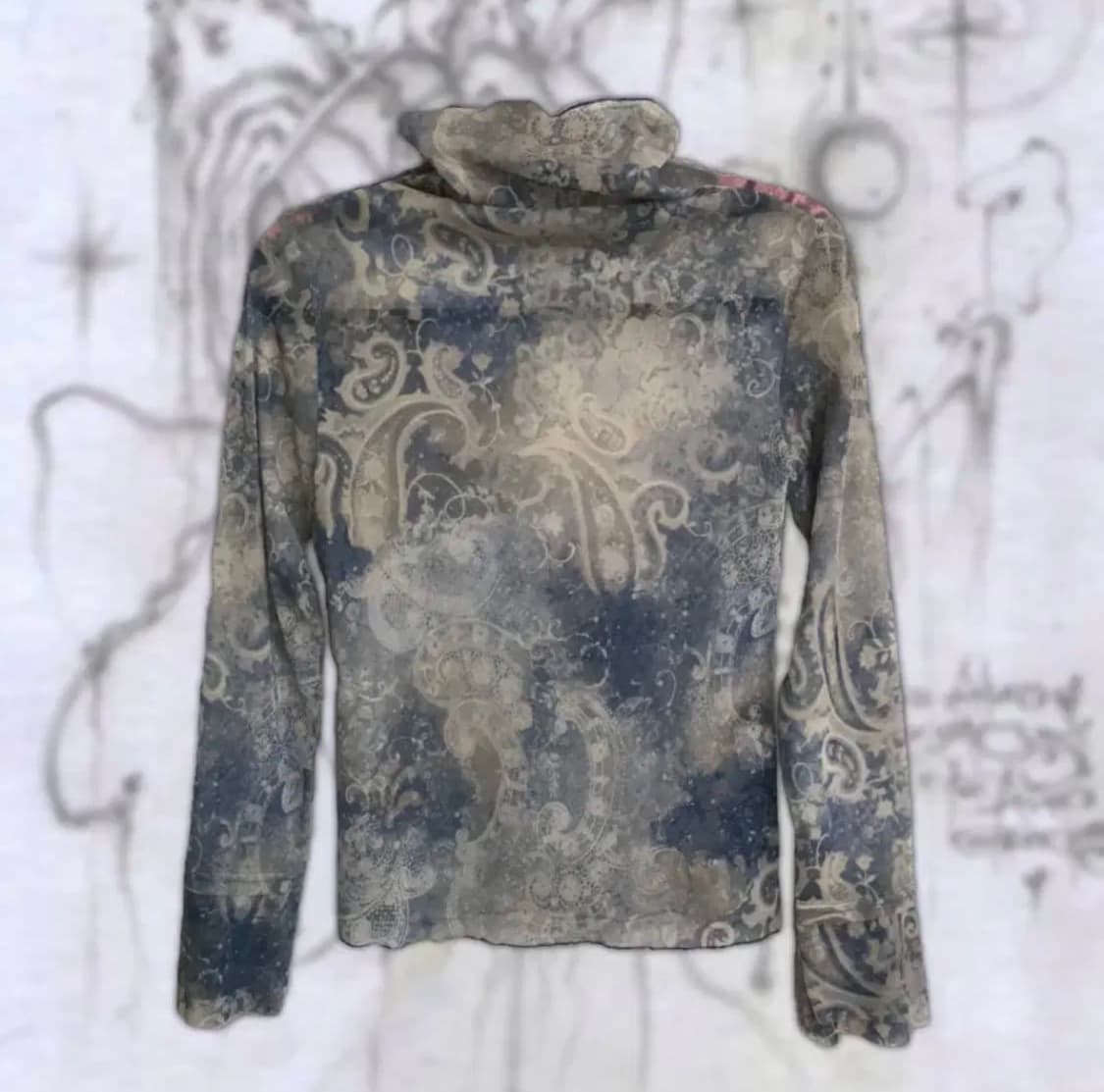 일본 빈티지 그런지페어리 고딕 펑크 오리엔탈 매쉬 탑 상품이미지1