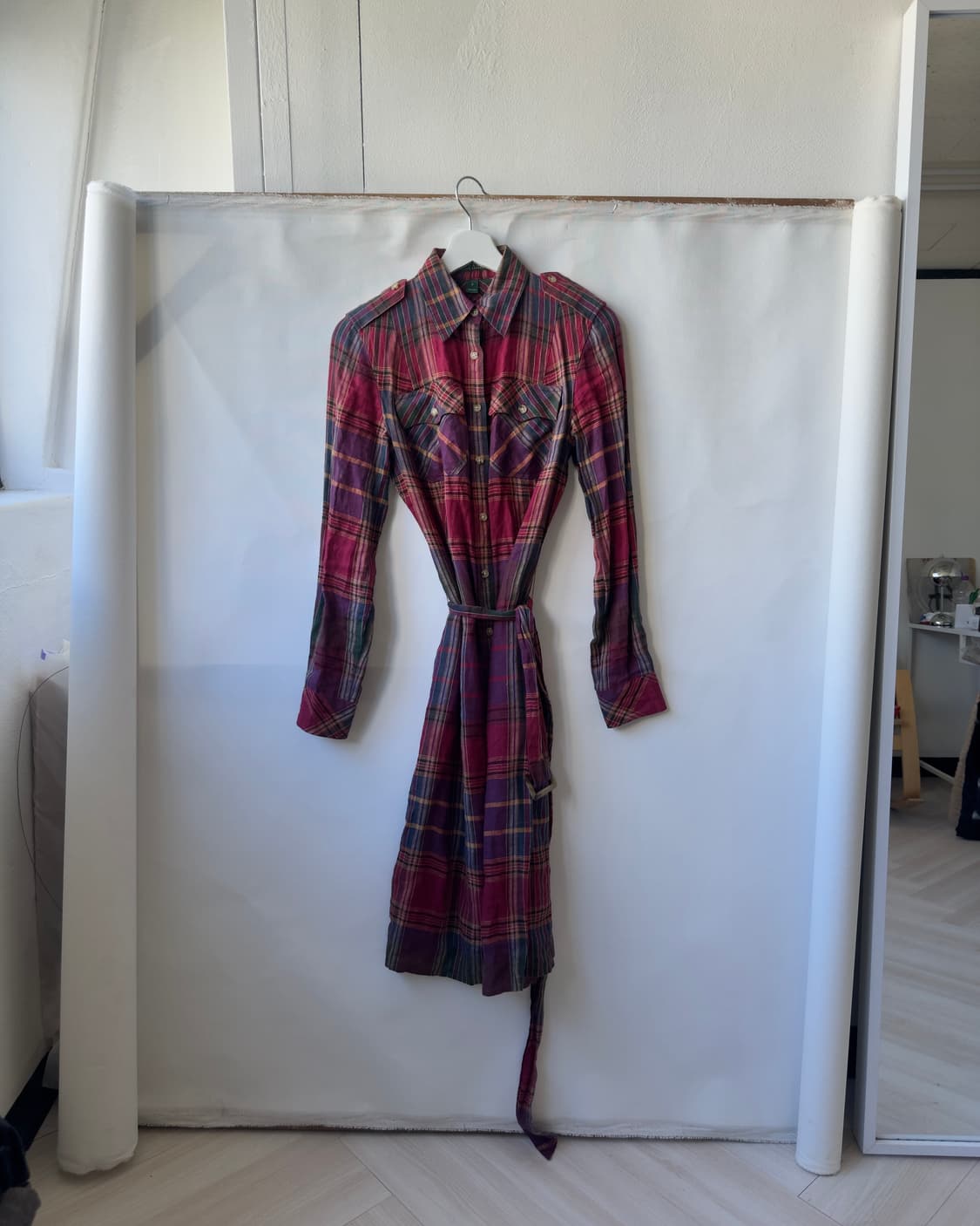 [Ralph Lauren] Classic Check Shirt Dress 상품이미지5