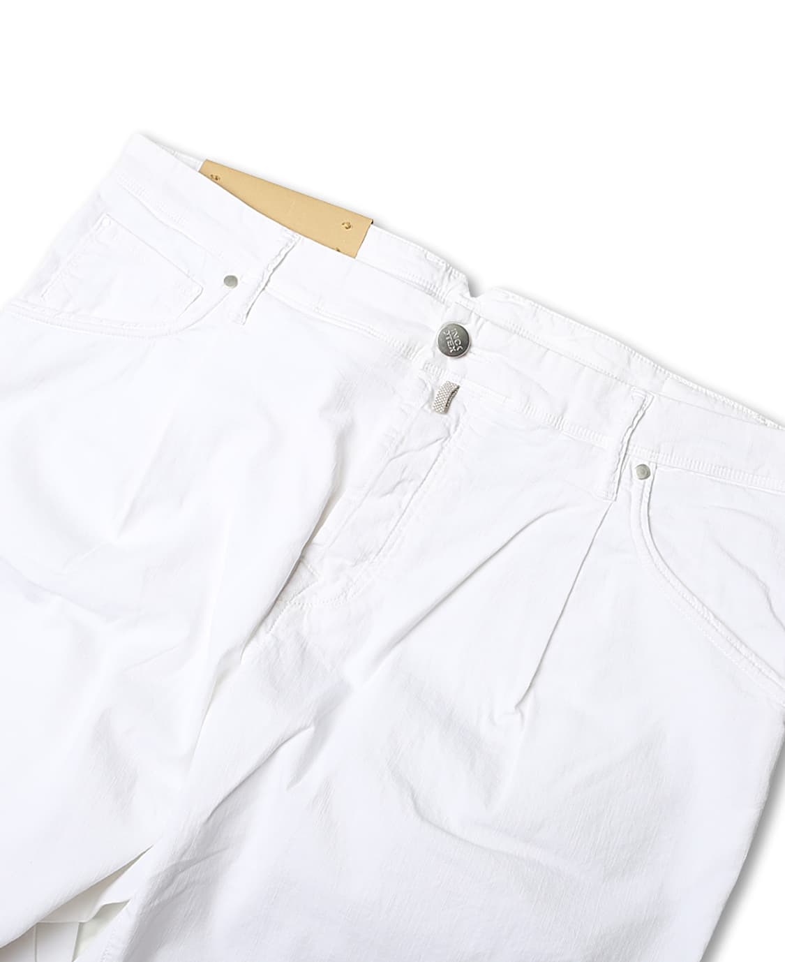 인코텍스 [Incotex] 35 블루 디비전 화이트 테이퍼드 핏 팬츠 상품이미지3