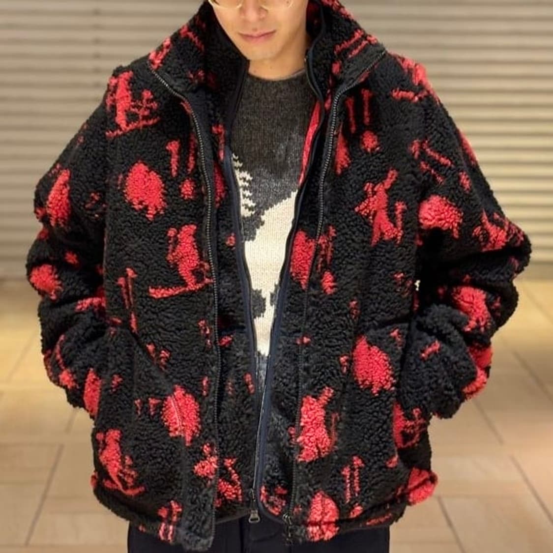 BEAMS PLUS Boa Jacquard Military Blouson 상품이미지3