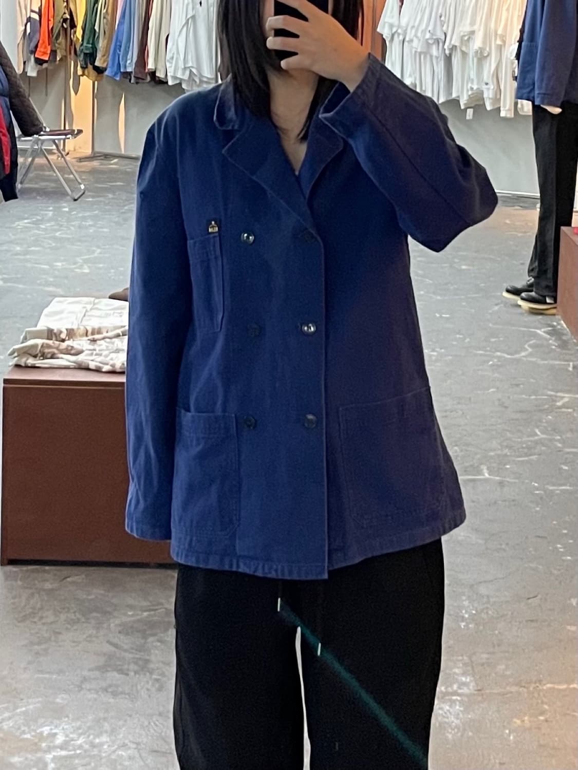 빈티지 KLM 블루 워크 자켓 H1370 상품이미지1