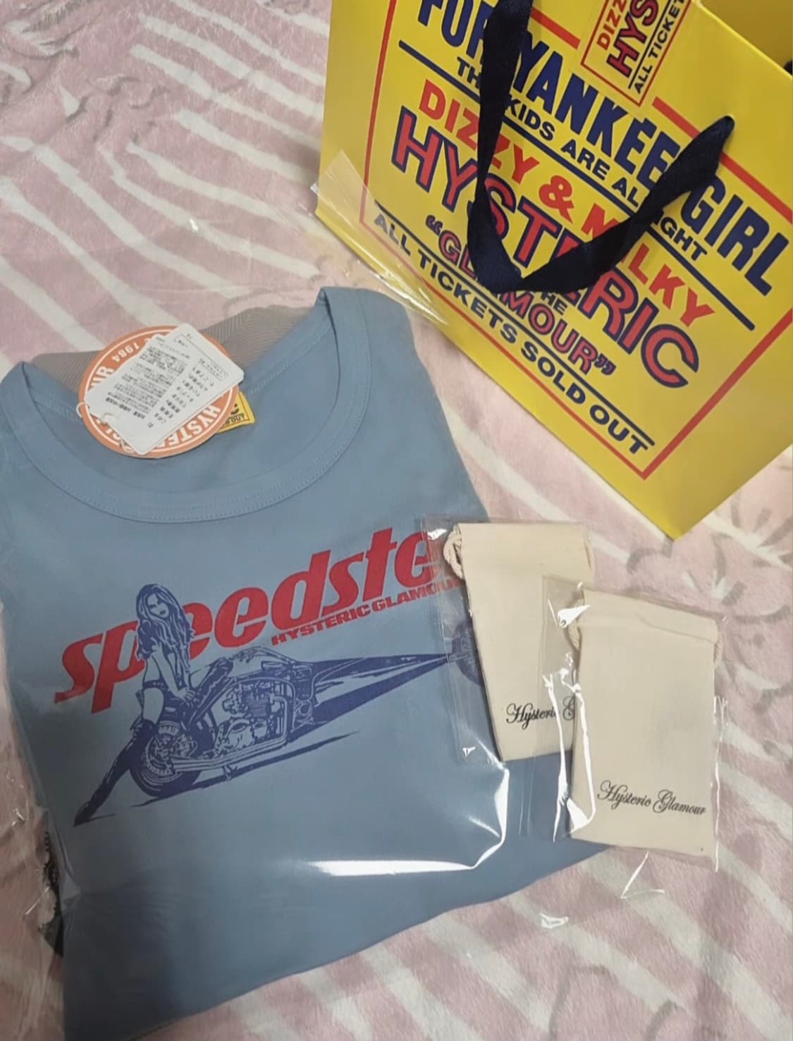 히스테릭글래머 스피드스터 치비 반팔티 블루 상품이미지1