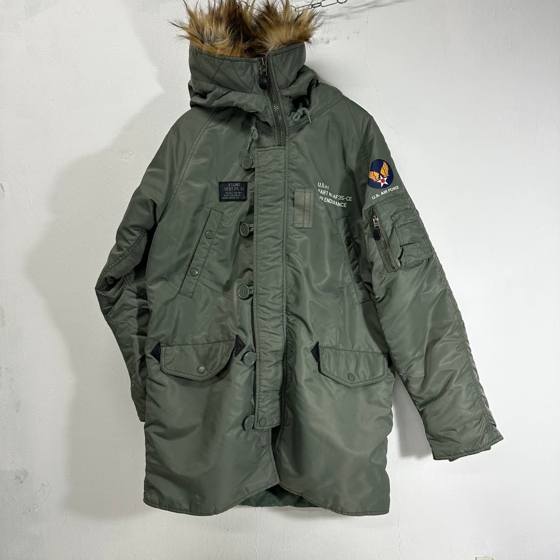 M 엑스톤즈 카키 N3B 항공 야상점퍼 상품이미지1