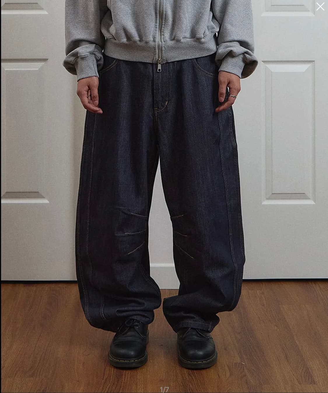[9999xHeoYool] Technical Curved Denim 상품이미지1