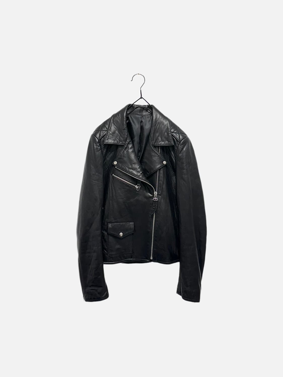 GLEIGH 양가죽 라이더 자켓 여자 레더 상품이미지2