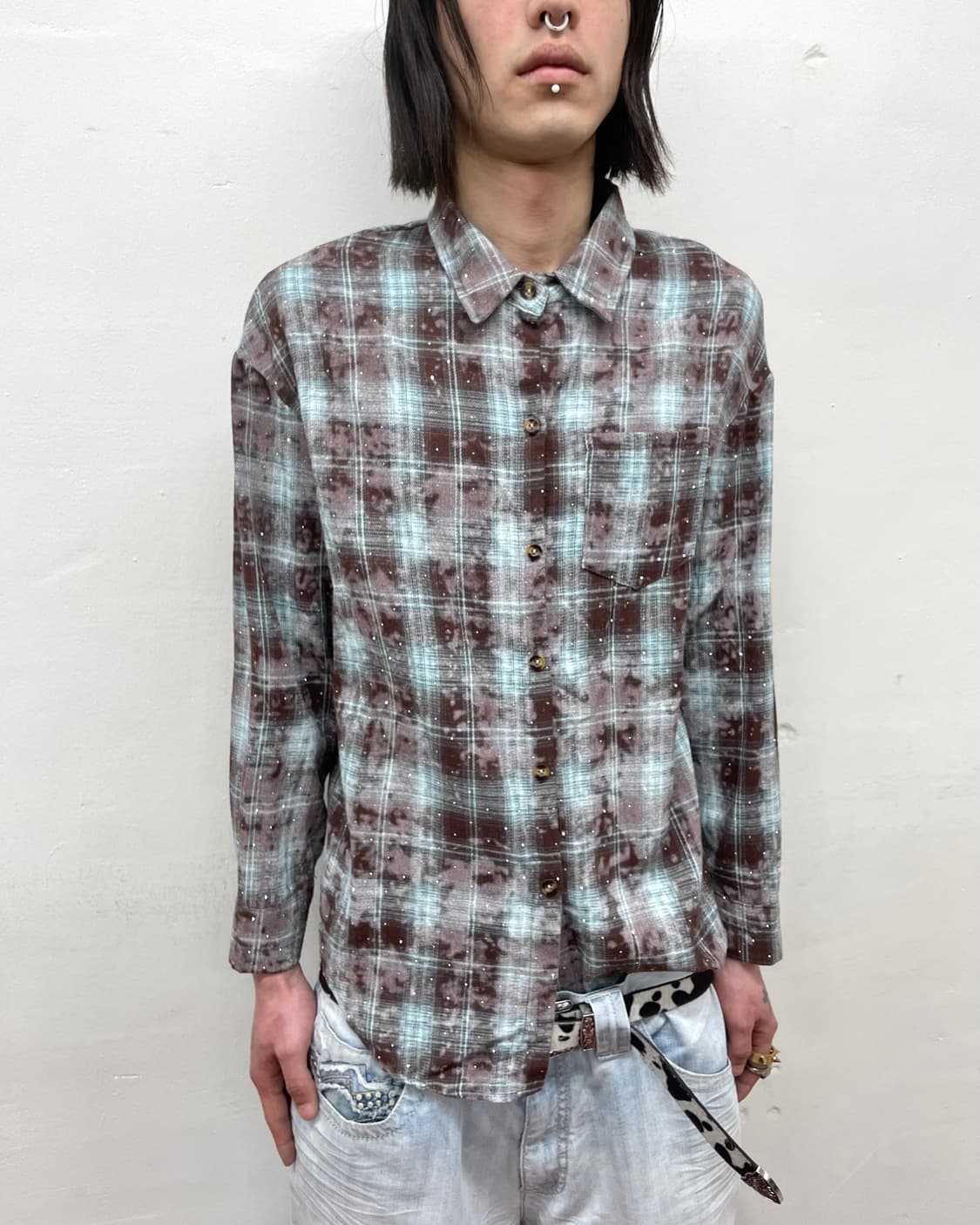 Cubic Glossy Checkered Shirt 상품이미지3