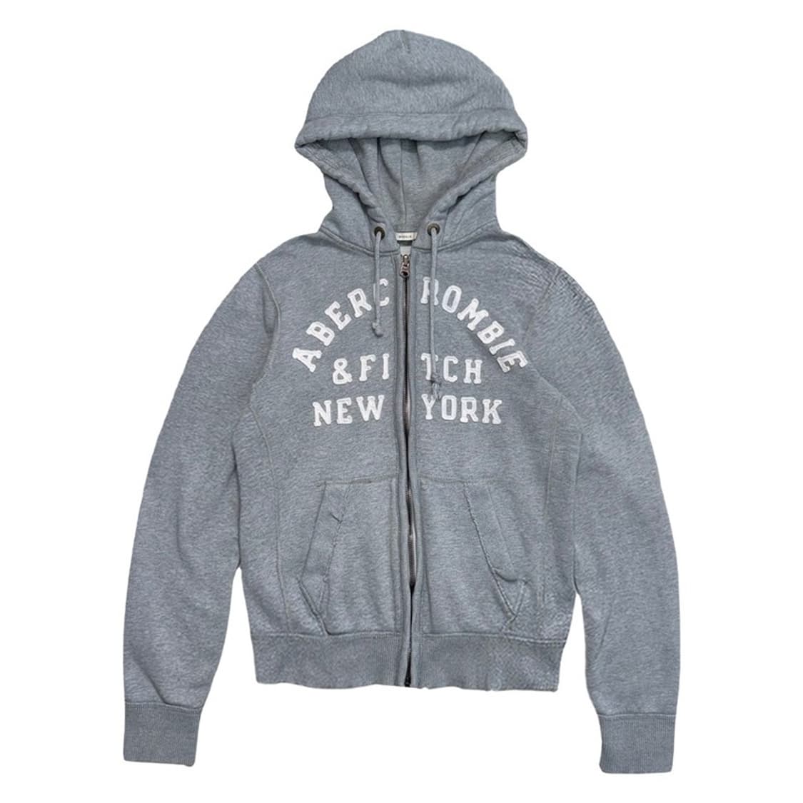 ABERCROMBIE & FITCH 후드 집업 그레이 L 상품이미지1