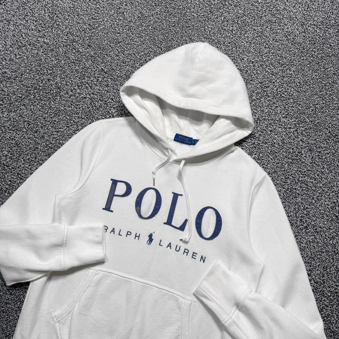 Name : 폴로 랄프로렌 스펠아웃로고 화이트컬러 후드티 :)  상품이미지2