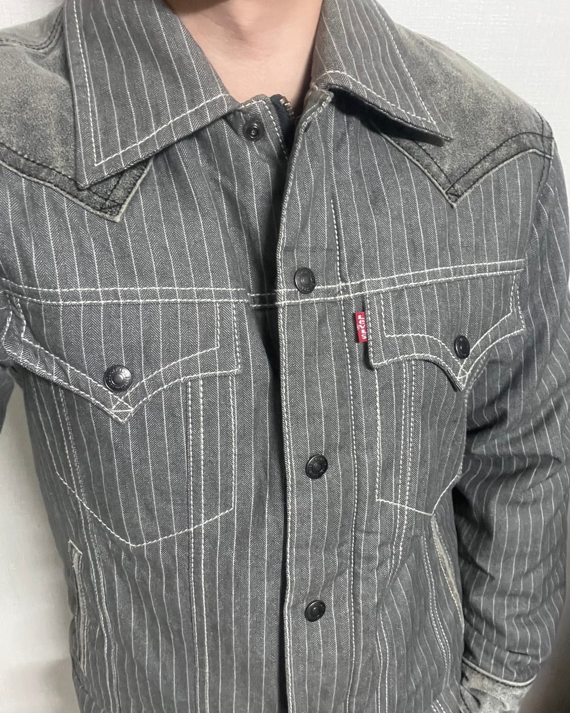 리바이스 스트라이프 웨스턴 자켓 상품이미지3