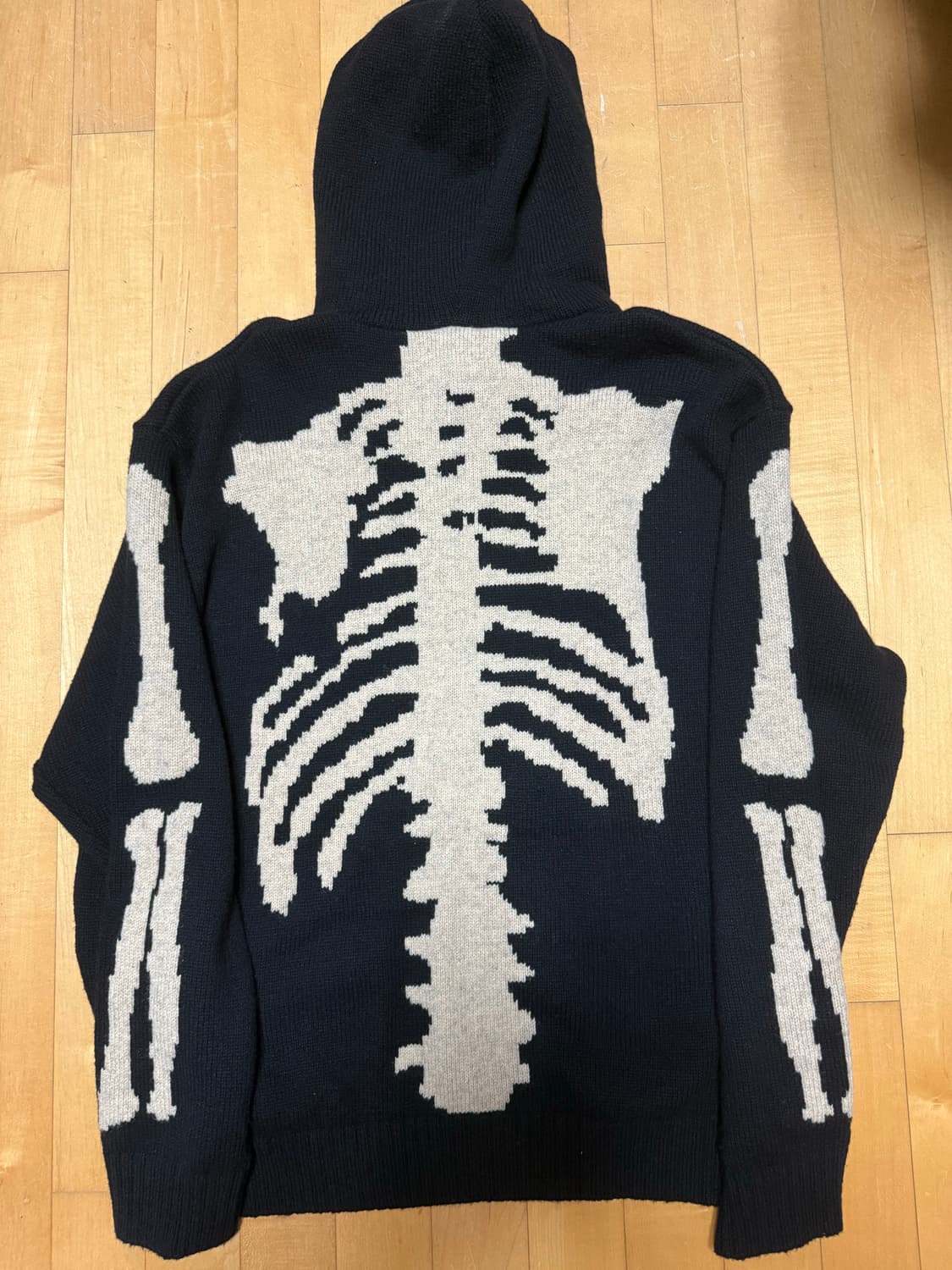 급처) 캐피탈 5G 울 본 후드 스웨터 블랙 상품이미지3