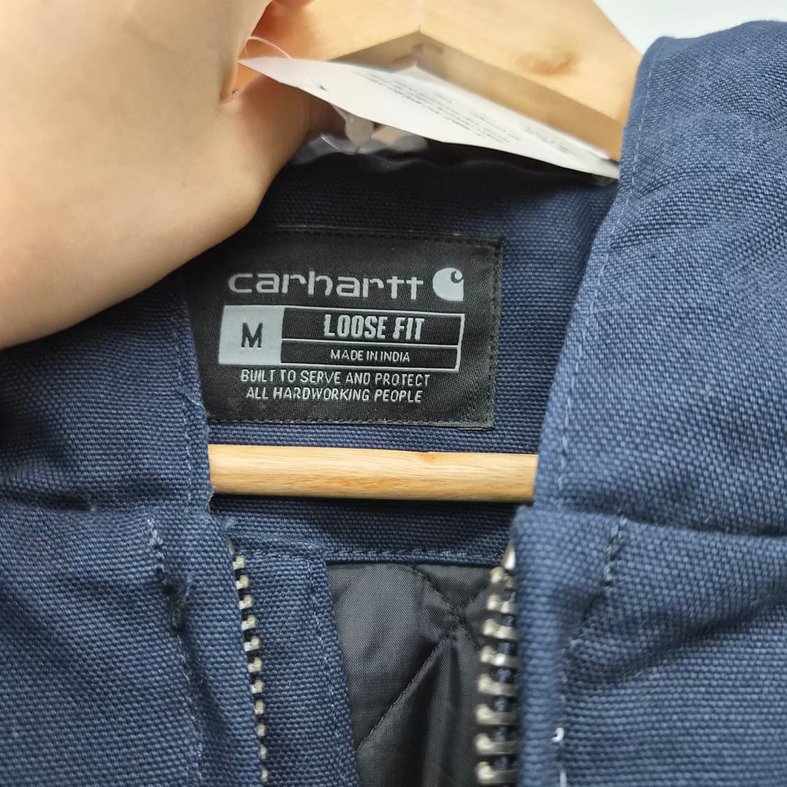 칼하트 네이비 액티브 후드 자켓 남녀공용 M 상품이미지6