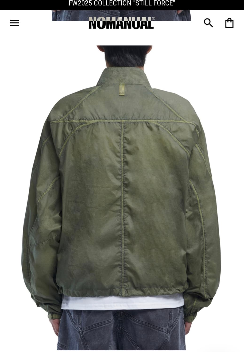 NOMANUAL T.N LIGHT WIND JACKET - KHAKI 상품이미지3