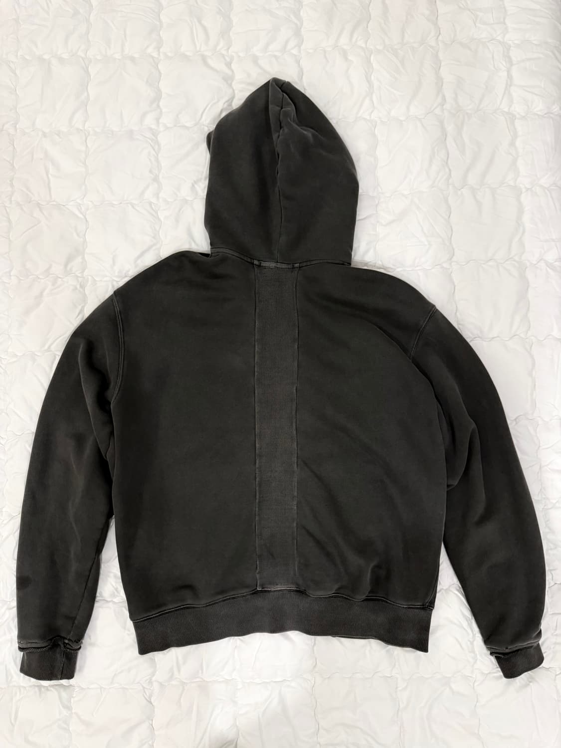 비이커 가먼트다잉 후드집업 그레이 상품이미지2