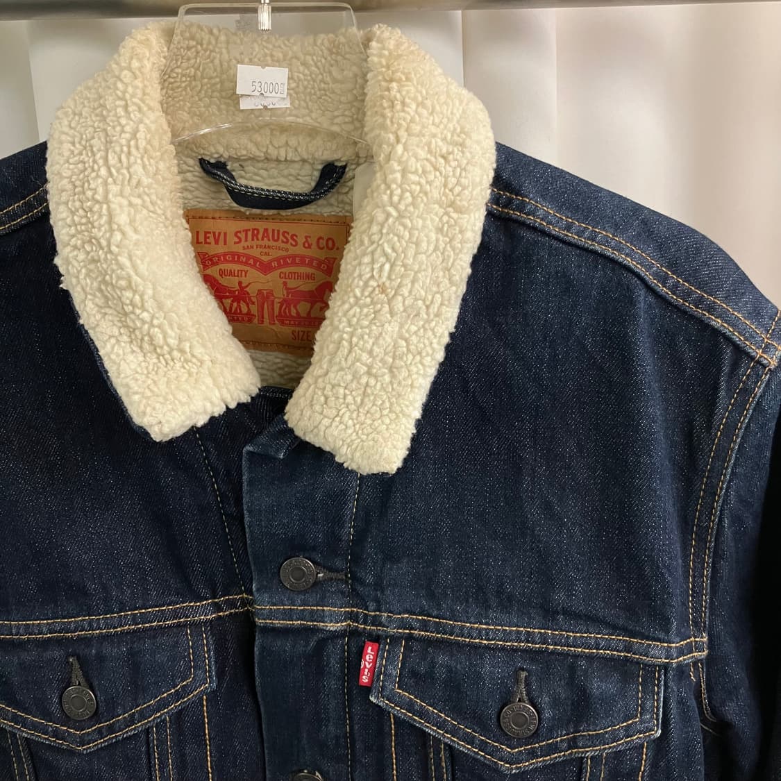 리바이스 양털 쉐르파 트러커 데님 자켓 M 상품이미지4