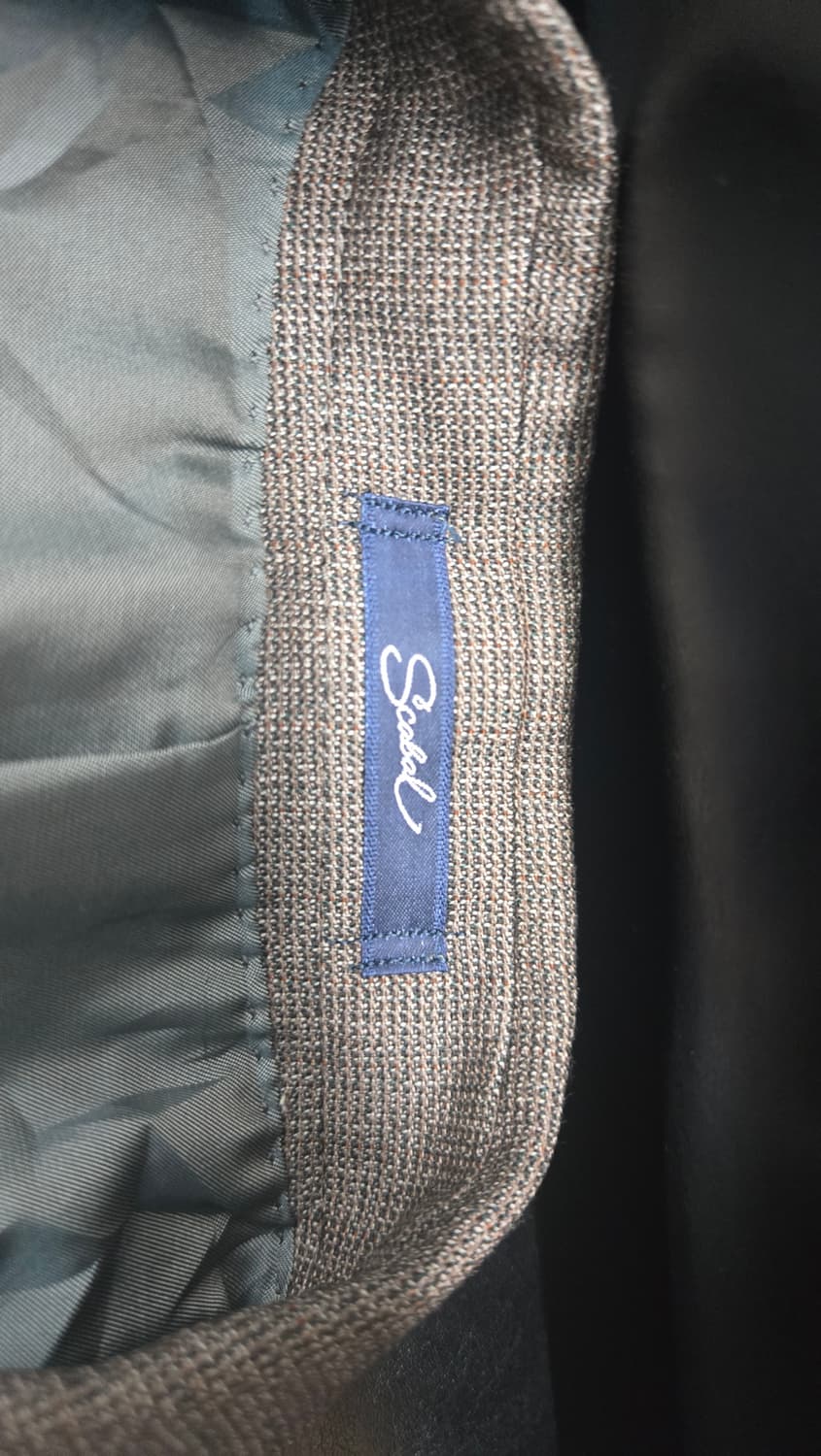 일본빈티지 스카발 원단의 맞춤제재 수트 상품이미지8