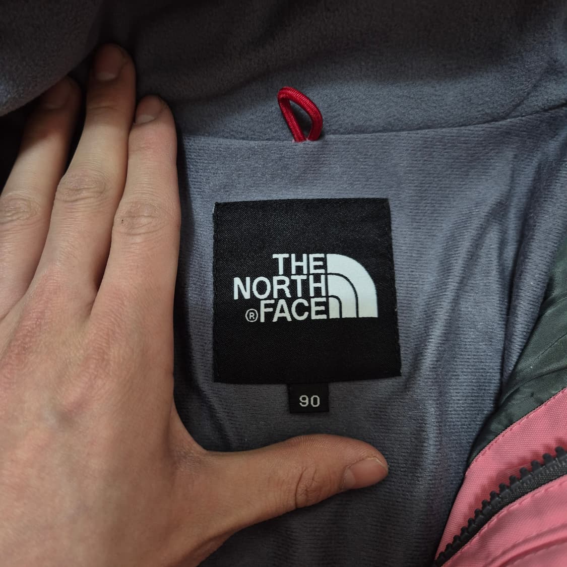 노스페이스 여성 핑크 하이벤트 후드 바람막이 스키점퍼 L(90) 상품이미지6