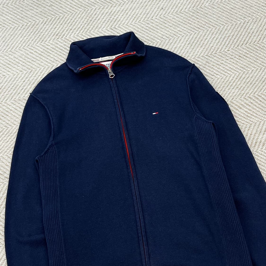 타미힐피거 로고 니트 집업 r3284 상품이미지3