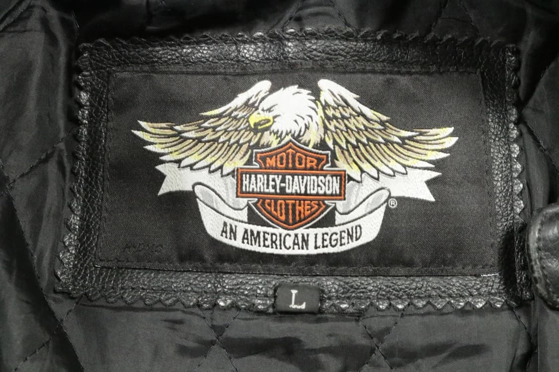 할리데이비슨 퀼티드 카페 라이더 가죽 자켓 상품이미지4