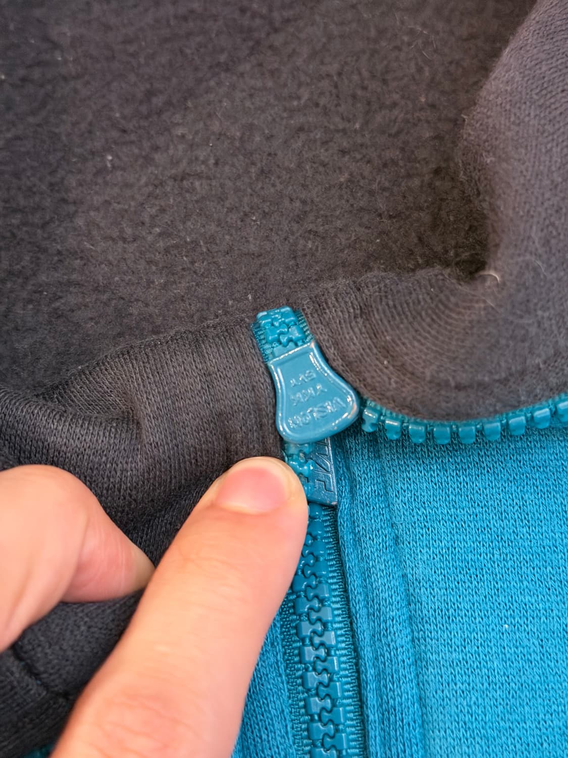 80s 나이키 아카이브 컬러블록 코튼 집업 져지 에메랄드 상품이미지6