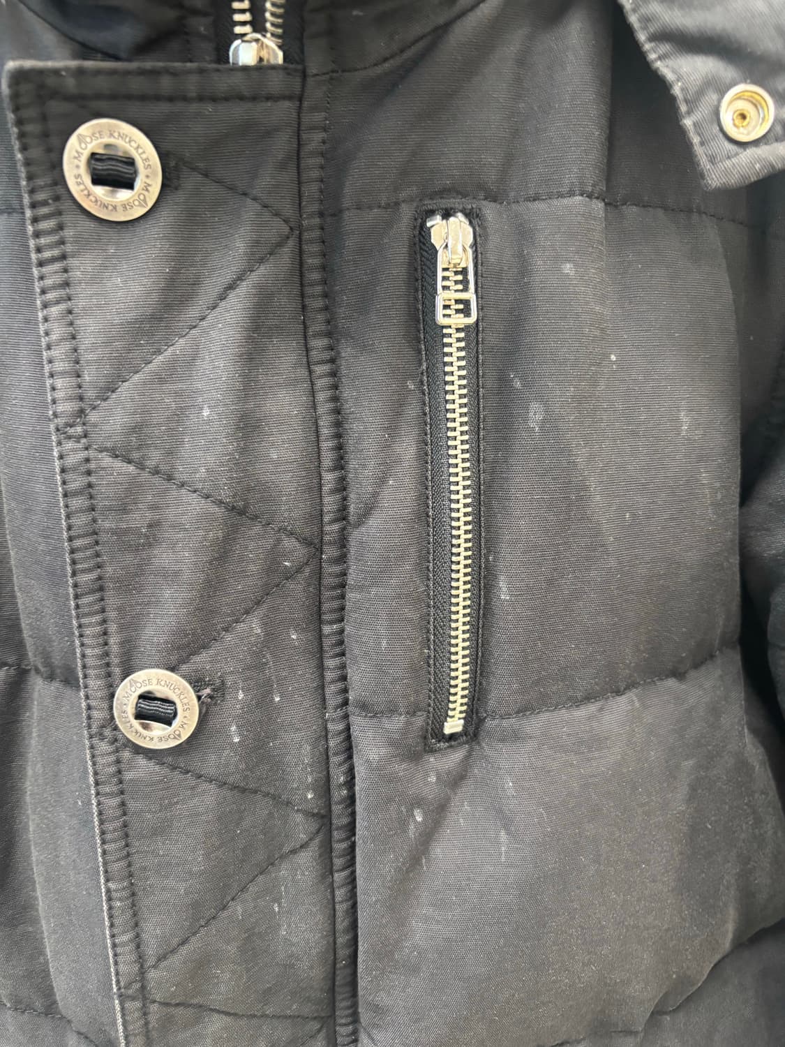 무스너클 쓰리쿼터 블랙 패딩 상품이미지4