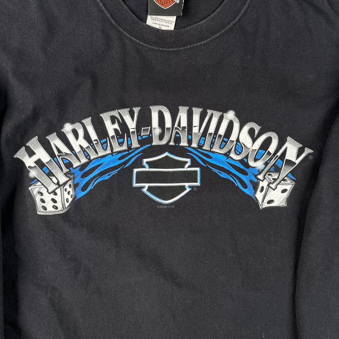 빈티지 할리데이비슨 클로운 플레임 롱슬리브 상품이미지5
