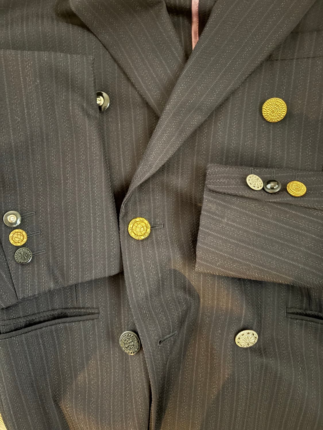 꼼데가르송 옴므플러스 스트라이프 더블자켓 상품이미지2