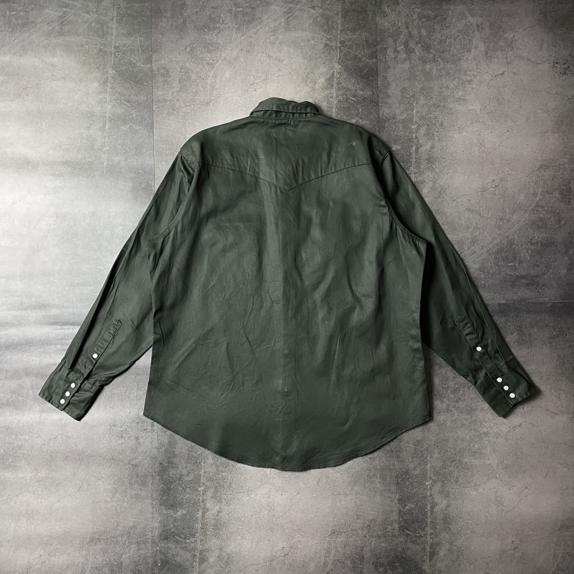 WRANGLER 랭글러 빈티지 딥그린 웨스턴 코튼셔츠 A00379 상품이미지7