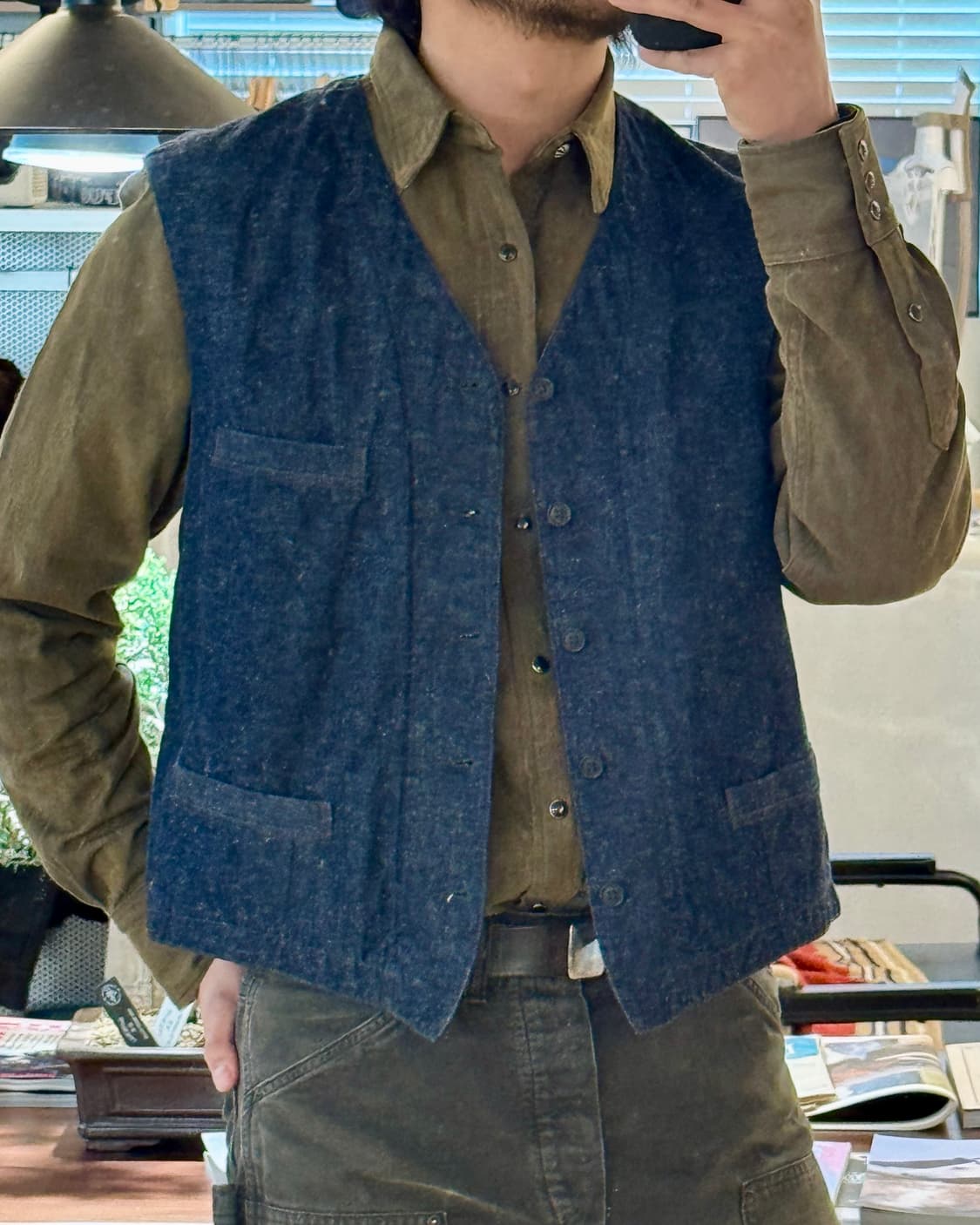 RRL 인디고 넵 워크 베스트 상품이미지6