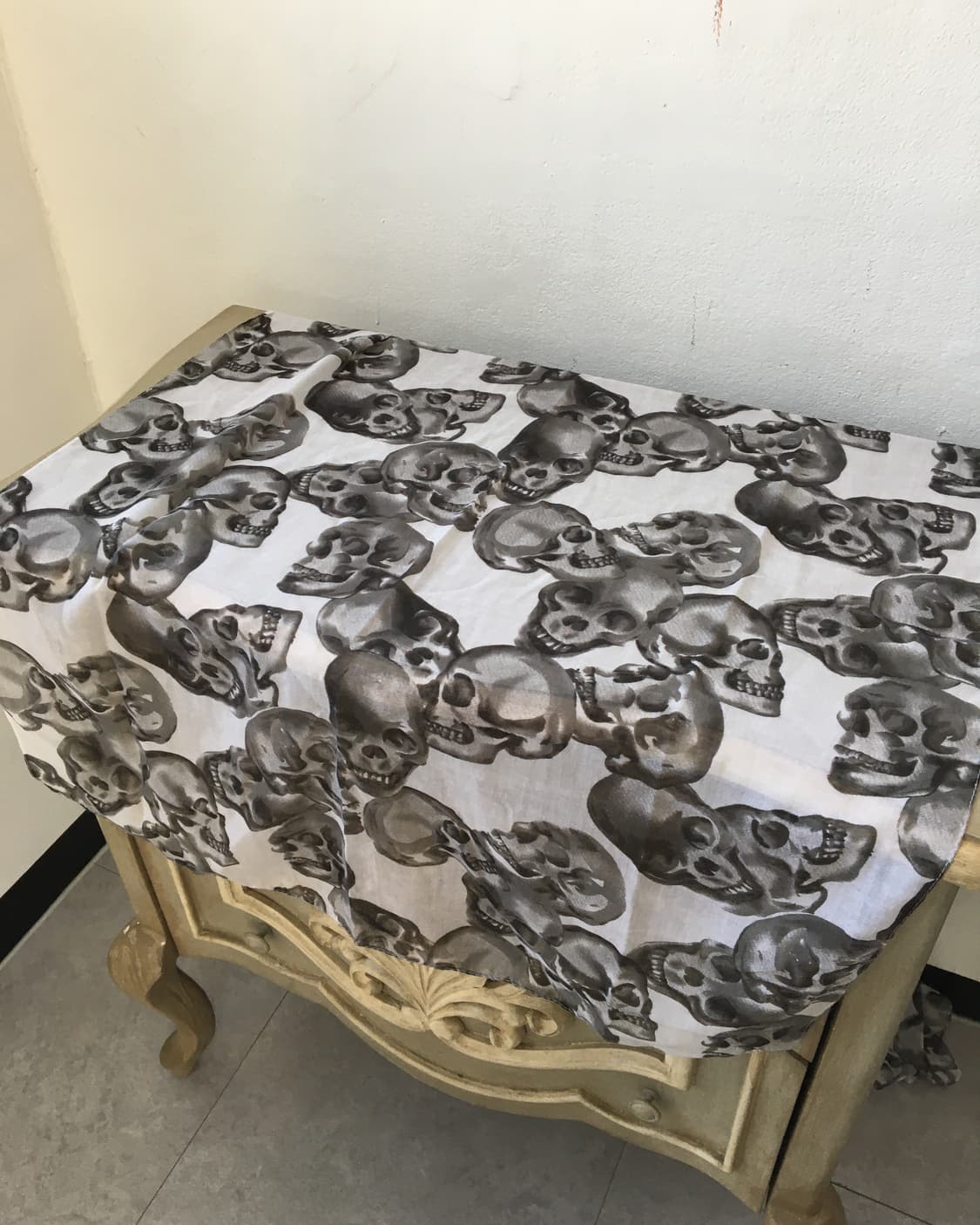 skull pattern scarf 상품이미지5