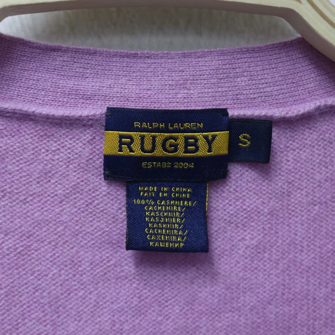 랄프로렌 럭비 딸기우유 히메갸루 캐시미어 가디건 62070 상품이미지6