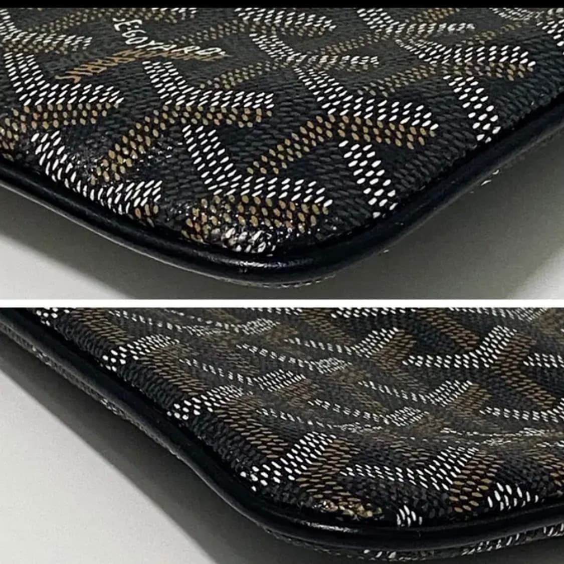 [정품] GOYARD 고야드 세나 포쉐트 MM 블랙 클러치백 상품이미지10