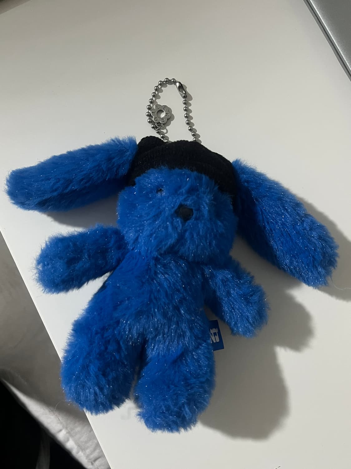 뉴진스 꼴레 퍼리 버니 플러시 키링 타이드 블루 상품이미지3