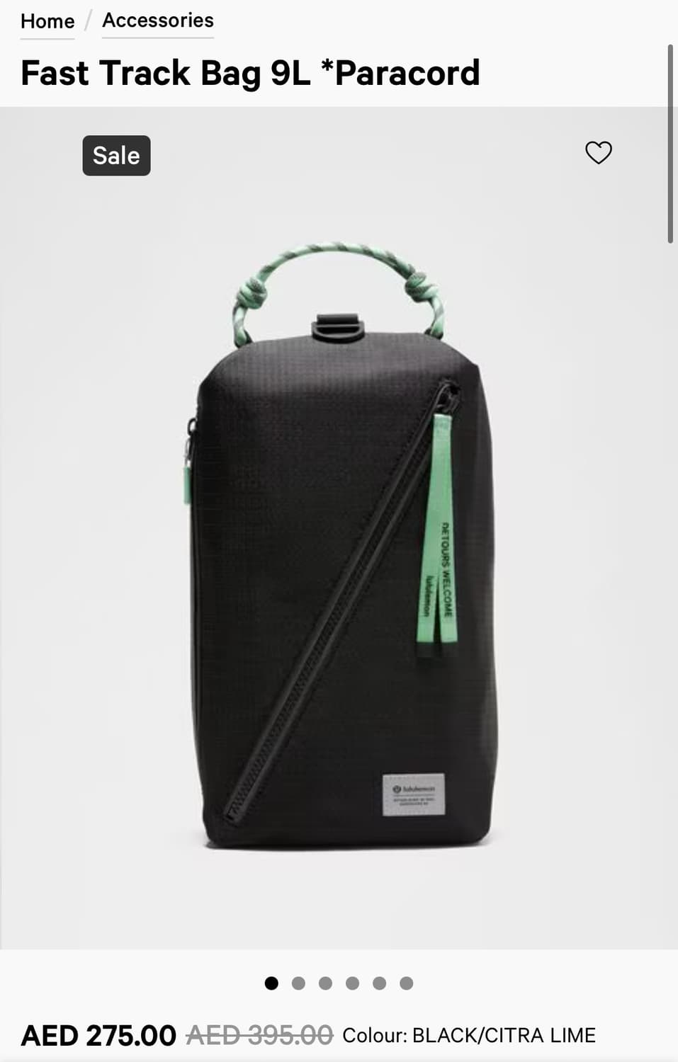 룰루레몬 Fast Track Bag 파라코드 백팩 상품이미지5