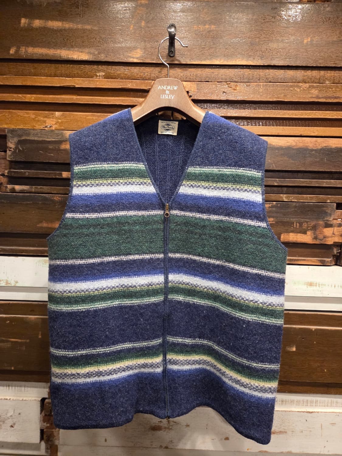 베네통 셔틀랜드울 니트베스트 상품이미지1