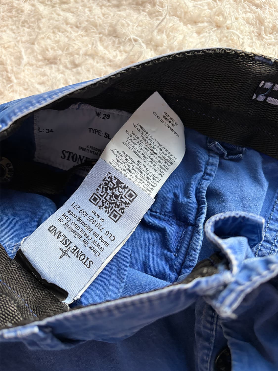 스톤아일랜드 카고 와펜 네이비 하프 팬츠 상품이미지5