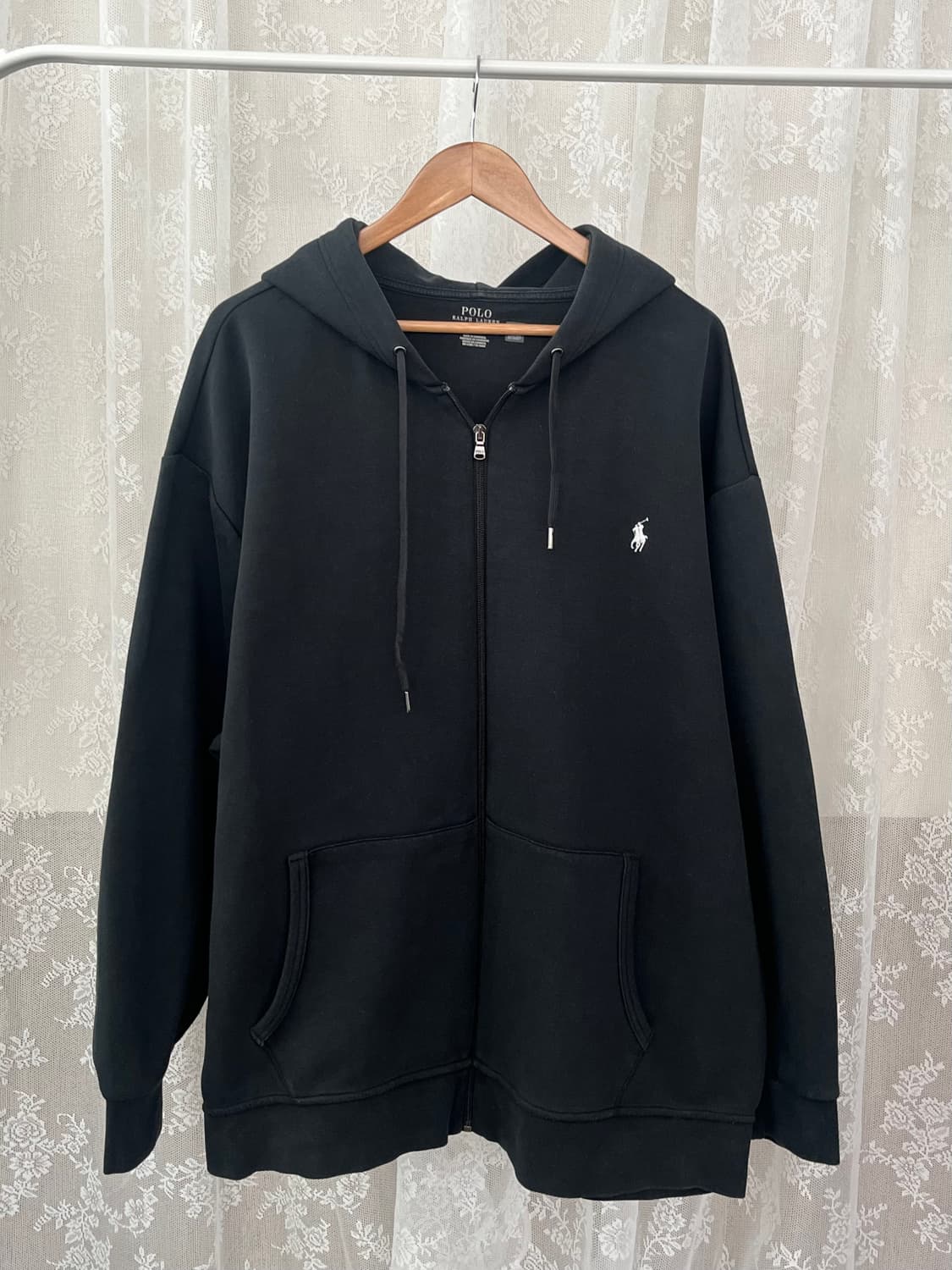 3XL) 신형 폴로 랄프로렌 후드집업 블랙 상품이미지1