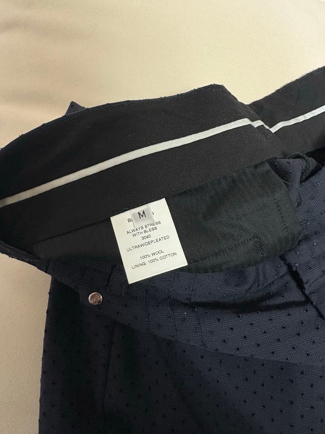 [M] 블레스 울트라 와이드 플리츠 팬츠 상품이미지3